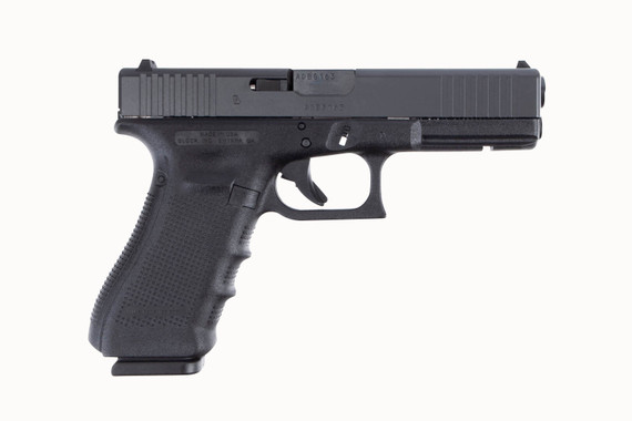 Glock G17417FSUS G17 Gen4 9mm Luger 4.49 in 17+1 Black Black Steel Slide Black Rough Texture Interchangeable Backstraps Grip