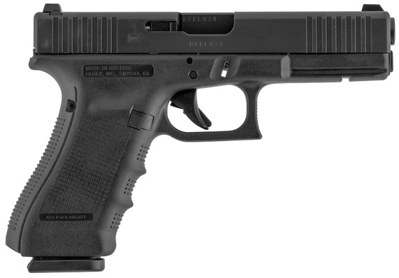Glock PG1750431FS G17 Gen4 FS 9mm Luger 4.48 in 10+1 Black Front Serrations Black Interchangeable Backstrap Grip Fixed Sights