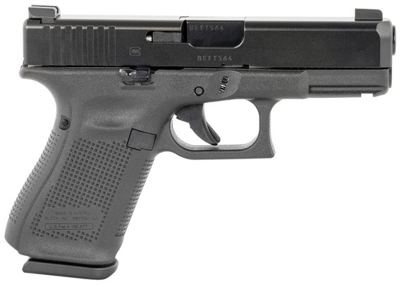 Glock PM195F30A G19 Compact 9mm Luger 4.02 in 15+1 Black Black Steel Slide Black Polymer Grip Flared AmeriGlo Sights