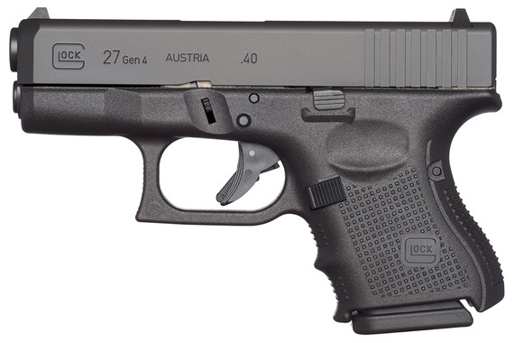Glock UG2750201 G27 Gen 4 Subcompact 40 S&W 3.42 in 9+1 Black Black Interchangeable Backstrap Grip