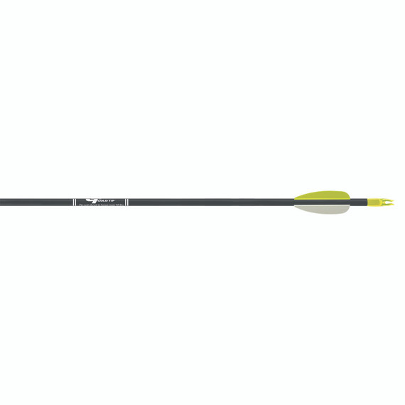 Gold Tip Fiberglass Arrows Black 25 in Vanes 6 pk FIBA256
