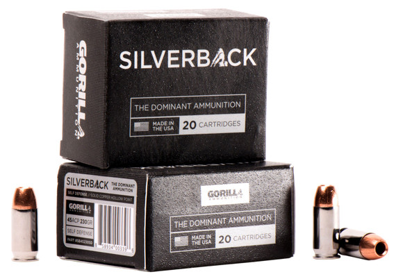 Gorilla Silverback Handgun Ammunition, 45 ACP | SB45230SD