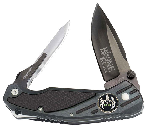 Havalon XTC-BCB Bone Collector Folder 3.06 in AUS-8 Drop Point Fiberglass Reinforced Nylon Black