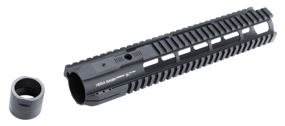 Hera 110523 IRS AR10 Rifle Aluminum Handguard Black Hard Coat Anodized 12 in