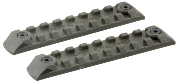 Hera 180103 Keymod Rail Panel 4 in Polymer OD Green 2 Pack