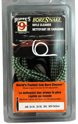 Hoppes 24010 17/177 Quick Cleaning Boresnake w/Brass Weight