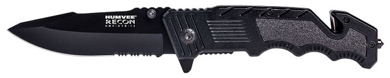 Humvee Accessories HMVKTR13 Tactical Recon #13 4 in Stainless Steel Black Folding