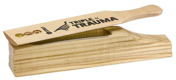 Hunters Specialties 100007 Triple Trauma Box Call Hen Wood