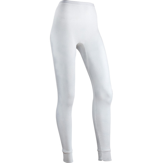 Indera womens Traditional Thermal Bottom White Large 5000DR-WH-LG