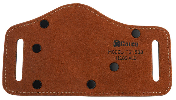Galco TS224B TacSlide OWB Black Kydex/Leather Compatible w/ Glock 17 Gen1-5/19 Gen1-5/22 Gen2-5 Belt Slide Mount Right Hand, Holster