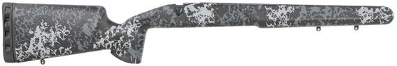 Iota Outdoors 941211100153281211 Kremlin Textured Large Pattern Matte Midnight Gray Carbon Fiber Fixed with M24 Barrel Contouring for Tikka T3 Right Hand