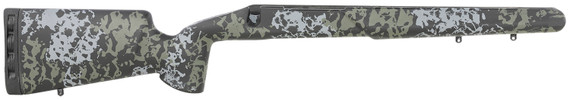 Iota Outdoors 971311102113111211 Kremlin Textured Large Pattern Matte Black Olive Carbon Fiber Fixed with Varmint Barrel Contouring for Remington 700 Long Action Right Hand