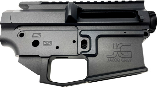Jacob Grey Ar15 Jg15 Billet Upper/Lower Receiver Set Blk 850030294043