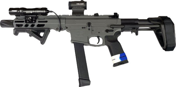 Jacob Grey Pistol Jg9 9Mm 7.5 in Grey Ghost Kit W/Red Dot 850030294142