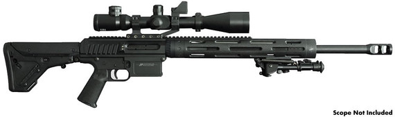 JP Enterprises LRP-07 Custom Tactical Rifle, 308 Win/.260 Rem./338 Fed., Semi-Auto, Optional BBL, Black Telfon Finish, 30 Rd