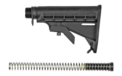 KE Arms 9MM Complete Buttstock Assembly 1-50-01-708, Black, Fits 9MM AR15, Mil-Spec, 5.5oz Buffer 1-50-01-708