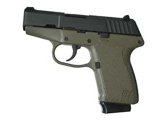 Kel-Tec Model P11 Pistol P-11PKGN, 9 mm, 3.1 in, Green Grips, Parkerized Finish, Fixed Sights, 10 Rd
