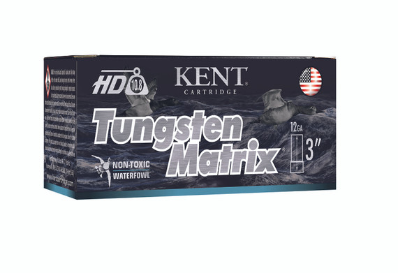 Kent Cartridge C123NT365 Tungsten Matrix 12 Gauge 3 in 1 1/4 oz Tungsten 5 Shot 10 Per Box/ 10 Cs