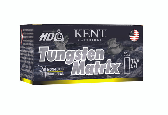 Kent Cartridge C202NT285 Tungsten Matrix 20 Gauge 2.75" 1 oz Tungsten 5 Shot 10 Per Box/ 10 Cs