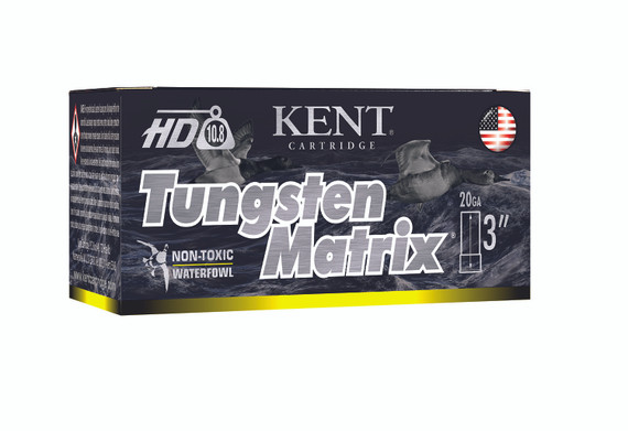 Kent Cartridge C203NT325 Tungsten Matrix Waterfowl 20 Gauge 3" 1 1/8 oz Tungsten 5 Shot 10 Per Box/ 10 Cs