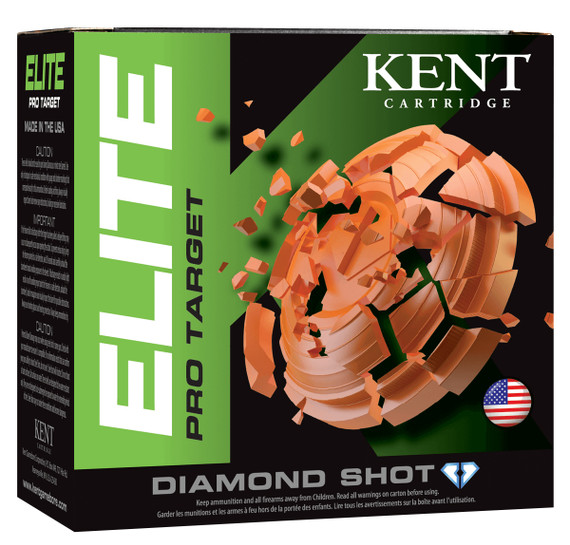 Kent Cartridge E12P3275 Elite Pro Target 12 Gauge 2.75 in 1 1/8 oz 7.5 Shot 25 Per Box/ 10 Cs