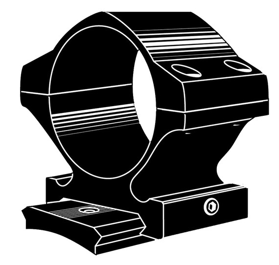 Kwik-Site KSWEV Weaver Rings Base - Up to 32mm Weaver Style 1 in Black