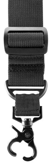 Aim Sports AOPS One Point Sling made of Black Elastic Webbing with 25 in OAL, 1.25 in W & Bungee Design for, Rifles
