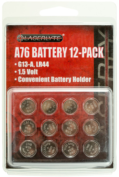 LaserLyte BATA76 A76 1.5V (G13A/LR44) 12 Pack