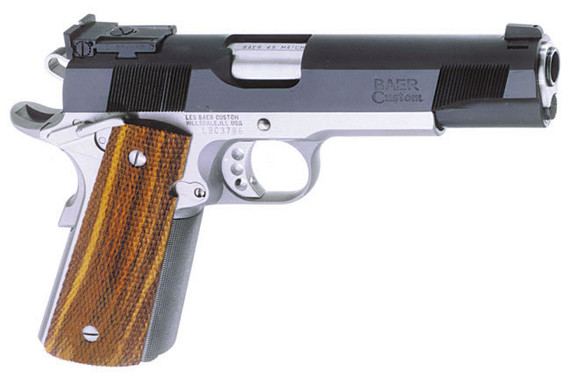 Les Baer 1911 Concept III LBCIII45, .45 ACP, 5 in BBL, Prem Chk Cocobolo Grips, Two-Tone Finish, 8 Rds