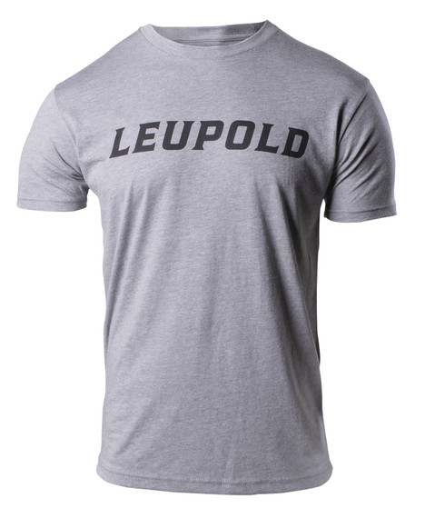 Leupold 180230 Wordmark T-Shirt Graphite Heather Large Short Sleeve