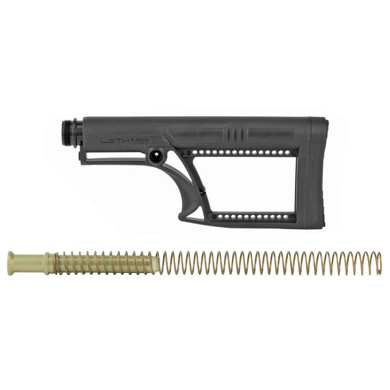 Luth-AR MBA-2 Stock With Buffer Assembly MBA-2K, A2 Extension Tube, Standard Buffer, .223 Buffer Spring, Fixed, Black MBA-2K