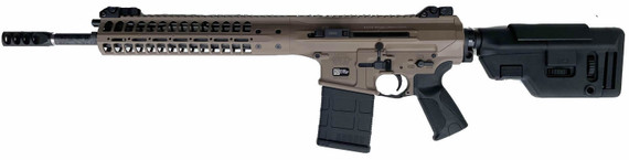 LWRC REPR MKII Elite Rifle REPRMKIIR7CKPR16SC, 7.62 NATO, 16" Proof Research Carbon Fiber, Side Charging, Tan, 20 Rds
