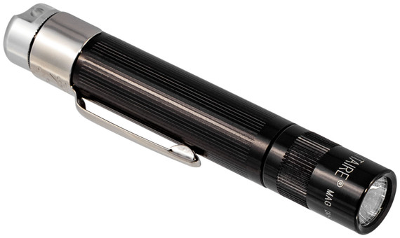 Maglite JSASZ2 Solitaire Spectrum Series Black White LED 33 Lumens 35 Meters Range