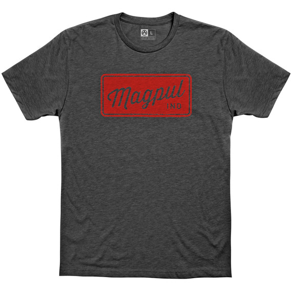Magpul Industries Rover Block, T-Shirt, Large, Charcoal Heather MAG1116-011-L