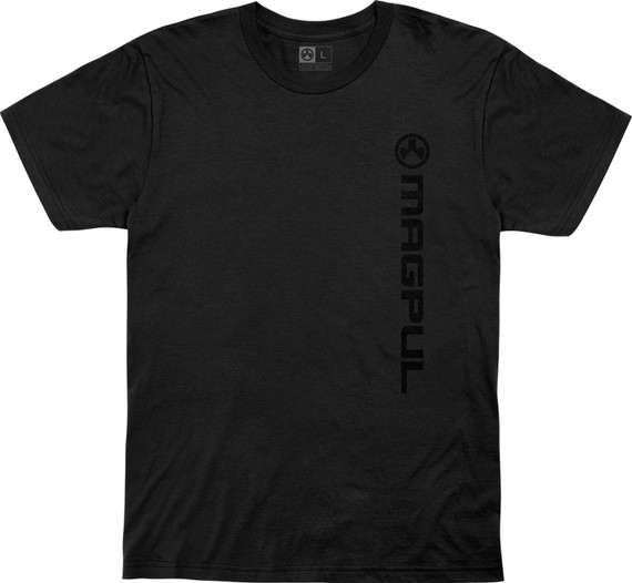 Magpul MAG1113-001-2X Vertical Logo Black Short Sleeve 2XL