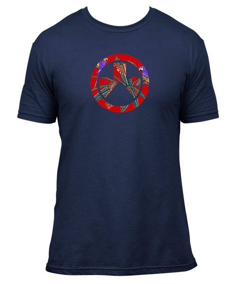 Magpul MAG1286-410-2X Aloha Icon Navy Cotton Short Sleeve 2XL