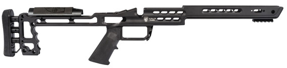 MasterPiece Arms ULCHASSISREMSABLK19 Comp Chassis MPA with V-Bedding & Adjustable Cheek Riser Black Cerakote Aluminum for Remington 700 SA