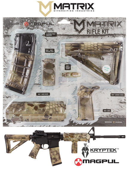 MDI MAGCOM47-HL Kryptek Highlander Magpul MOE Kit AR-15 Polymer