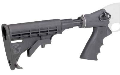 Mesa Tactical LEO Recoil Stock Kit , Fits Remington 870 12 Gauge, Includes LEO Stock Adapter, Enidine Recoil Buffer, Standard A2 Collapsible Stock, and Hogue Grip, Black 92230
