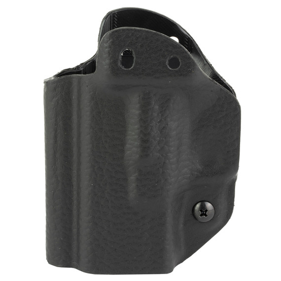 Mission First Tactical Hybrid Holster, Inside Waistband Holster, Ambidextrous, Fits Springfield Hellcat, Kydex with Leather Shell, Includes 1.5 in Belt Attachment, Black H3-SFD-1-BLK2