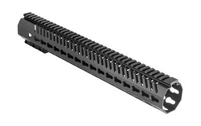 Mission First Tactical Tekko, Keymod Rail System, Fits AR Rifles, 15 in, Free Float, Metal, Black Finish TMARFF15KRS