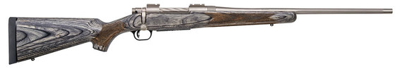 Mossberg Patriot Rifle 27914, 300 , 22.0 in Fluted BBL, Bolt Action, Lam Gray Stock, Silver Marinecote Finish, 4+1 Rds