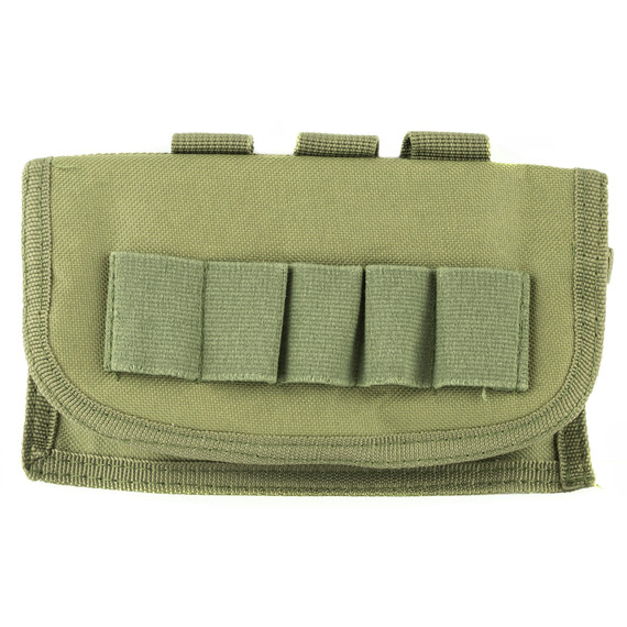 NCSTAR Shot Shell Pouch CV12SHCG, Nylon, Green, MOLLE Straps for Attachment, Holds 17 Shot Shells CV12SHCG