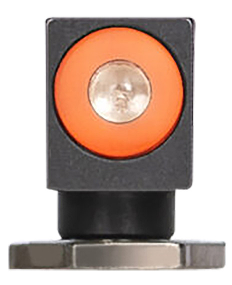 Night Fision GLK000001GDPOGXX OEM Replacement Glow Dome Night Sight Square Tritium Green with Orange Outline Front Black Frame for All Glock