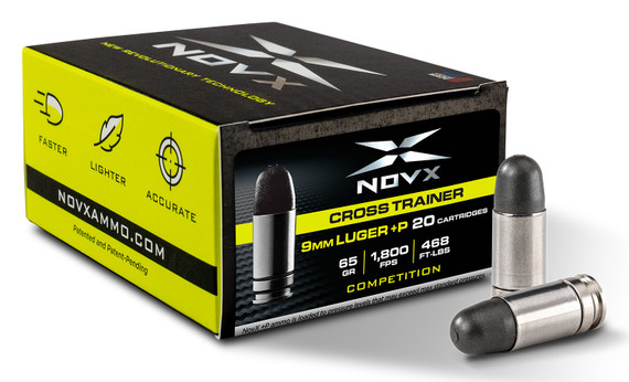 NovX 9CTCPSS-20 Cross Trainer 9mm Luger +P 65 gr Copper Polymer 20 Bx/ 10 Cs