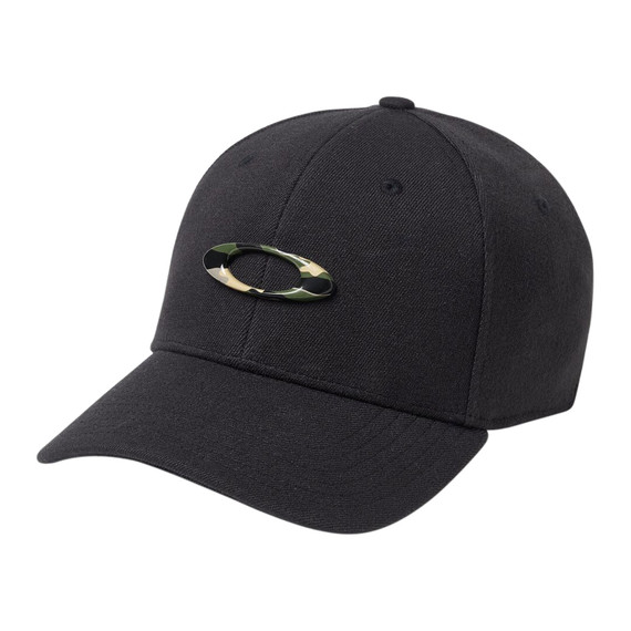 Oakley 911545-01Y Tincan Cap Black S/M Contoured Graphic Camo Oakley Icon