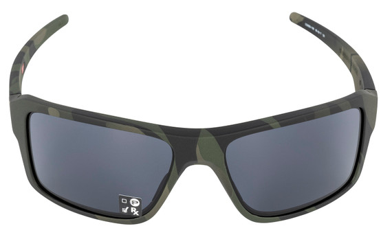Oakley DOUBLEEDGE Double Edge Polarized, High Definition Gray Lens with Multi-Cam Black Frame for Adults