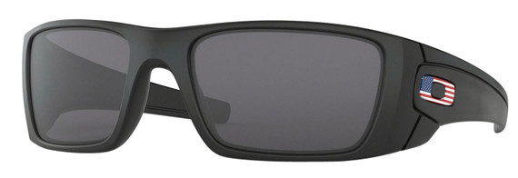 Oakley FUELCELL Fuel Cell Twin Toric Gray Lens with Matte Black Frame & USA Flag for Adults