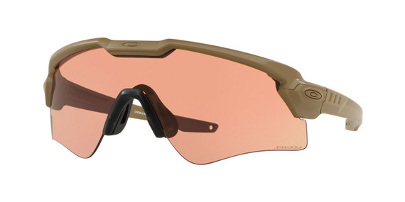 Oakley OO92962144 Ballistic M Frame Alpha Anti-Fog Prizm TR22,TR45 Clear Lens with Dessert Tan Frame & Rubber Nose Piece for Adults