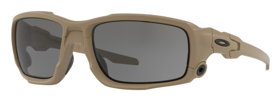 Oakley OO932904 Ballistic Shocktube XXL (61-17) Regular/High Bridge Fit Gray Lens Plutonite Terrain Tan Frame